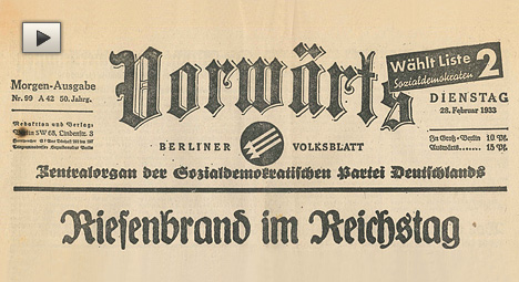 Karmers Hörspiel 'Vorwärts' - Titelseite der letzten Ausgabe der Zeitung